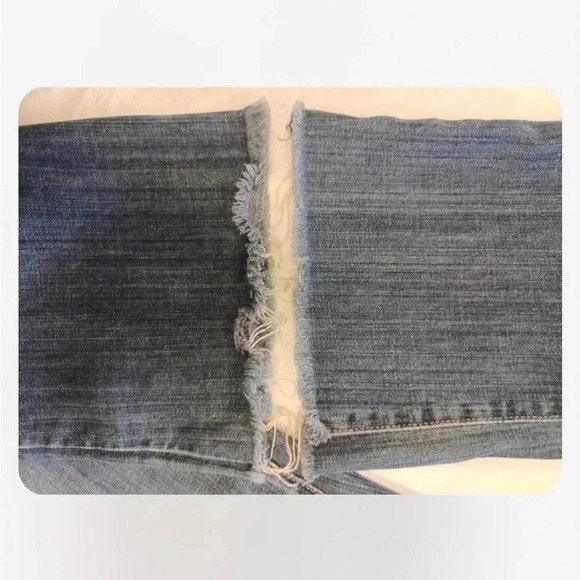 Joe’s Jeans Icon Muse Mid Rise Bootcut Raw Hem Blue Jeans Size 30 - Picture 9 of 13